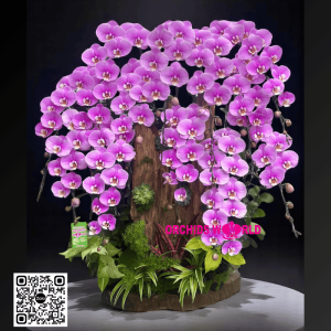 lan hồ điệp ghép lũa 12 cành hồng anna